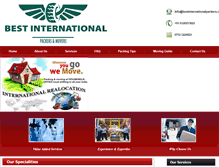 Tablet Screenshot of bestpackersandmovers.in